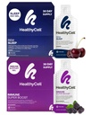 Healthycell REM Sleep Supplement Aid + Immune Super Boost Supplement Bundle