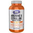 Teraz sport Nutrition, Arginina i Citruline 500 mg / 250 mg, Amino Acids, 240 kapsułki Veg