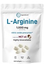 Micro Ingredients L- Arginine 1000mg z MCT Oil, 300 Softgels Edinburgh 124; Nitric Oxide Prekursor * for Men & Women Netherlands 124; Extra Force Amino Acid Formula for Daily Wellness Edinburgh 124; Non-GMO, Gluten Free, No Soy