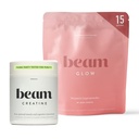Beam Glow & Creature Bundle, Hormon Równowaga, Energia & Wsparcie mięśni dla kobiet, Włosy, Skóra, paznokcie, Nawadnianie, Wegan, Nie Cukier, Trzecia strona Tested