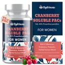 72mg PAC, Cranberry Pills for Women - Organic Cranberry Juice Extract Plus 1000mg D-Mannose, Supports Urinary Tract Health, Cranberry Supplement - 90 Capsules