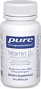 Czyste enkapsulacje Witamina D3 25 µg (1000 j. m.) - Suplement do wsparcia kości, stawów, piersi, serca, Colon & immunologicznego zdrowia - z witaminą Premium D - 30 Kapsułki
