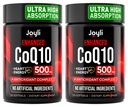 JOYLI Nutrition 2 Pack CoQ10 500mg - High Absorption Coenzyme Q10 Supplement - Co Q 10 for Energy & Vitality - Alternative to CoQ10 400mg & 300mg - 240 Softgels