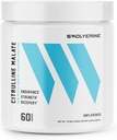 Svolverine Citrulline Malate 2: 1 XI124; 2: 1 Stosunek L- Citrulline & Malic Acid, Zwiększa siłę, Zwiększa wytrzymałość mięśni, Boost NO, Optymalizacja odzyskiwania, 300g, 5g Per Serving, Unflavored (60 Sług)