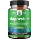 Wysoka absorpcja Magnezu Complex Supplement - Tlenek magnezu 500mg z cytrynianem 500mg do wspomagania snu i nastrojów - Czysty Citrate per Serving for Muscle Stomach and Trawienie