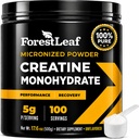 ForestLeaf Micronized Creatine Monohydrate Powder - Maximize Muscle Growth & Strength - Unflavored Creatine for Women and Men - 5G Per Serving - 100 Servings