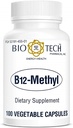 Vitamin B12 Methylcobalamin Methyl cobalamin Dietary supplement for red blood cell formation dna synthesis cardiovascular health homocysteine metabolism cognitive function restful sleep - 100 Capsules