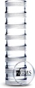 7 Day Medicine Pill Organizer - Stackable Pill Box -Pasuje do małych tabletek i suplementów witaminy - Keep your Daily Medicine Organizowane w jednym miejscu - Bardzo małe - Jasne