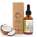D3 + K2 Krople płynne z MK- 4 i MK- 7-Non-GMO, Gluten- Free, Sugar- Free, Easy Absorpcja, Spray płynny dla dzieci i dorosłych - 2 Fl Oz / 60 ml, 240 Day Supply