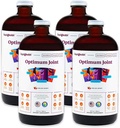 LIQUIDHEALTH Optimum Joint Support Liquid Multivitamine with Glucozamine, Chondroitin, MSM, Kwas hialuronowy - Zwiększenie mobilności, Joint Comfort, dla biegaczy i sportowców - Made in USA, Vegan (4 Pack)