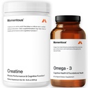 Momentous Creatine Monohydrate Powder & Omega-3 Fish Oil 1,600 mg - Daily Omega-3 Supplement for EPA & DHA -Supports Strength, Lean Muscle, Recovery, & Joint Health - NSF Certified for Sport