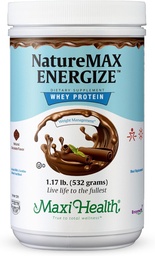 NatureMax EnergizeTM Białko serwatki Powder - Support Energy Meal Replacement - 20 g Białko per serving - Naturalny aromat czekoladowy - Kosher Dairy Witamina - 1.17lb