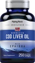 Piping Rock Cod Liver Oil Softgels 124; 250 Hrabia 124; z EPA DHA Equipment 124; Engelvaer Norweski 124; Non- GMO, Gluten suplement