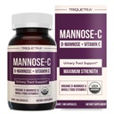 Mannose-C - Organic D-Mannose + Whole Food Vitamin C, Natural UTI Support Supplement to Flush & Cleanse Urinary Tract, Certified Organic Urinary Health for Women, Vegan, Non-GMO (180 Count)