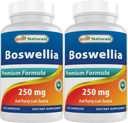 Best Naturals Boswellia Serrata Joint Health 250 mg 120 Capsules - Standardized to 65% Boswellic Acid (120 Count (Pack of 2))