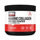 FORCE FACTOR Marine Collagen Powder for Women and Men, Marine Collagen Peptydes Type I & III z kwasem hialuronowym do wspierania zdrowych włosów, skóry, paznokci, kości, i łączników, Unflavored, 30 Służenie