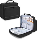 Damero Pill Butelka Organizator, Medycyna Butelki Przechowywanie Bag Medycyna Travel Case Noszenie dla Pill Organizator, Witaminy, Suplementy medyczne, Czarny, Projekt patentowy