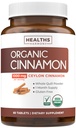 USDA Organic Ceylon Cynamon Pills - Wysoka moc Ceylon Cynamon Suplement z 1000mg na serwowanie dla pełnego ciała przeciwutleniacza wsparcia - Vegan Non-GMO cGMP Made & Lab Zweryfikowane (1 Miesiąc dostaw)