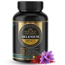 Golden Saffron Selenium (200mcg Selenium & 88.5 mg Saffron Extract) - to Support Overall Health, Non-GMO, Gluten Free, Dairy Free, with Unique and Advanced Formula – Made in USA & Tasteless.