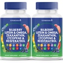 Superfood MD Eye Health Vitamins with Bilberry Lutein & Zeaxanthin Lycopene 40mg Resveratrol Grape Seed Extract Astaxanthin- AREDS 2 - Eye Vitamin - 120 Capsules