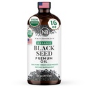 NaturoBliss Organic Black Seed Oil 100 Virgin Cold Pressed in Glass Bottle Omega 3 6 9 Super przeciwutleniacz immunologiczny Joints Mobilność trawienie Włosy Skóra Wegańska Bez glutenu NonGMO USDA Certyfikowany 16oz