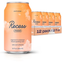 Napoje uspokajające, 12 uncji (Peach Ginger, 12 opakowań)