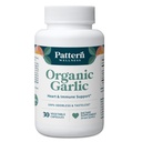 Wzór Wellness bezkostny Organiczny czosnek - 1000mg - Immune, Circulative & Heart Health Support - Non- GMO & Gluten Free - 30 Kapsułki Vegan