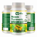 Neem Turmeric kapsułki (Tablets) - Wysokiej potencji Azadirachta Indica Tablets, Neem Leaves and Turmeric in Equal Ratio - 300 Tablets, 150 Serving, 1000 Mg. Opakowanie po 1.