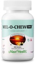 Maxi Health 1mg Melatonina Chewables - Dorośli i Dzieci Melatonina do zachęcania do naturalnego snu - Non-Habit Forming Kosher Sen Suplement z Enzymax dla Fast- Acting Support (200 jednostek)