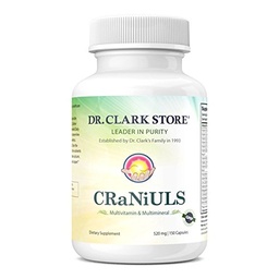Dr Clark Store CRaNiULS (Multiwitaminy i Mineral), 520 mg 150 kapsułek żelatyny