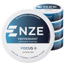 NZE Kofeina Free Nootropic Pouches (Peppermint) - Nootropiczne Pouches with Alpha GPC, L- Tyrozyna & L- Theanine - No Sugar or Artificial Sweeteners - 15 Nikotyna Free Pouches Per Can - 5 Pack