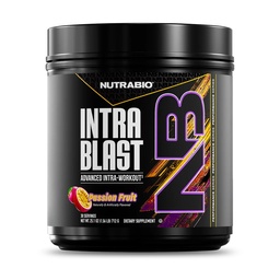 NutraBio Intra Blast Bcaa Powder Amino Acid Supplement, Electrolyte & Hydration Blend, Intra, Pre Workout & Muscle Recovery, 20g Eaa Amino Acids Powder, 5g Glutamine- Passion Fruit, 30 Serving