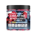 Gummeje jednowodzian kreatynowy, kompleks Zaawansowany bez cukru, 8000mg z BCAA, L- Karnityna, Tauryna, B6, B12, 120