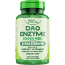 DAO Enzym (oksidaza diaminowa) - Enzymy trawienne dla kobiet i mężczyzn - 30 000 HDU - Gut Health Supplements - Digestive Health Histamine Support - Enzymy do trawienia - 60 kapsułek
