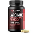 L- Arginine 1800mg i Pine Bark Extract 100mg - Suplement tlenku azotu dla mężczyzn - Suplement wydajności dla zdrowia mężczyzn - 90 Count - Endurance, Recovery Support - Vegan, Non-GMO kapsułki