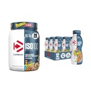 Paleta protein dymatyzujących, wiórów owocowych (12 opakowań) + ISO100 Powder Protein Isolate, Wisienki owocowe (20 Serwatek)