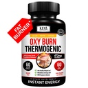 Kaya Naturals Supreme Fat Burner - Weight Loss Pills Kobiety & Mężczyźni - Apetite Suppressant Supplement - Potężny Termogeniczny Diet Pigułki - Natural Energy Boost Oxy Burn 60 Count