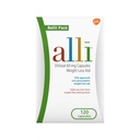 Alli Weight Loss Diet Pigułki, Orlistat 60 mg Kapsułki, Bez recepty Weight Loss Aid, 120 Count Refill Pack