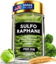 Sulforaphane suplement Organic Broccoli Sprouts 124; Stabilizowany Sulforaphane z Broccoli Florets & Seeds 124; Organic Sulfur Sulfur Supplements 120 Pigułki
