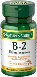 Bounty Witamina B-2 100 mg, 100 tabletek (opakowanie po 12)