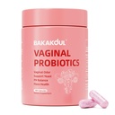 BAKAKOUL Probiotyk waginalny z prebiotykami i Lactobacillus Probiotic Blend pH Równowaga dla kobiet, suplement zdrowia waginalnego, Redukcja zapachu waginalnego & Flora waginalna, 100 Liczba (Opakowanie po 1)