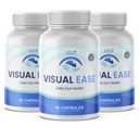 Visual Ease - Suplement Witaminy do oczu z luteiną, Zeaksantyną, Bilberry, Witaminą A C E & Cynk - Formuła nie-GMO - Made in USA - 60 Kapsułki, 60 Służenie, 3 Dostawa Miesiąc