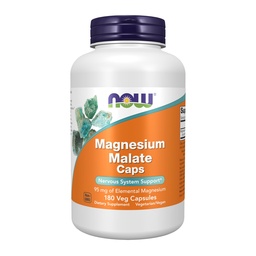 Teraz Foods Supplements, Magnezu Malate Czapki z 95 mg Magnezu elementarnego, Wsparcie układu nerwowego *, 180 Kapsułki Veg