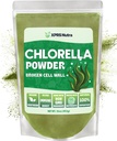 XPRS Nutra Organic Chlorella proszek - Broken Cell Wall Chlorophyll proszek - Chlorella organiczny proszek dla odporności - Wegański Przyjazny Chlorella proszek organiczny dla całkowitego białka (16 unce)