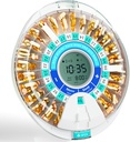 Windtrace Automatic Pill Dispenser dla osób w podeszłym wieku, Elektroniczny Monthly Pill Organizator z Alarm & Light, 28 dzień Smart Lock Dispenser Medication, Timed Pill Dispenser Machine dla receptorów i vitamin