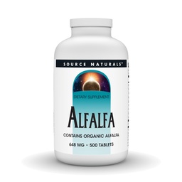 Źródło Naturals Alfalfa 10 Ziarno Suplement diety - 500 Tabletki