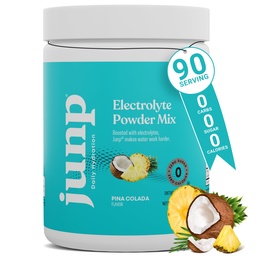 JUNP Electrolytes Powder No Sugar No Carbs - Pina Colada Ananas Keto Electrolyte Drink Mix - Potasu i soli Hydration Powder Electrolytes - Zero Calorie Sugar Free Electrolyte Proszek 90ct
