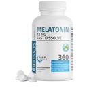 Bronson Melatonin 12 mg szybko rozpuszcza Nighttime Sleep Pomoc Wsparcie i Relaxation Wsparcie, 360 mięta mięta Wegetarian Lozenges