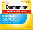 Dramamine Motion Sickness Relief, Original Formula, 36 Count (Pack of 1)