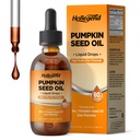 Pumpkin Seed Oil - DHT Blocker for Men Women Hair Growth, Organic Pumpkin Seed Extract with Saw Palmetto for Prostate & Urinary Health, Cold Pressed Supplements Liquid Drops, Lemon, Vegan, 2 Fl Oz